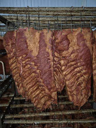 Dimljena slanina hamburger